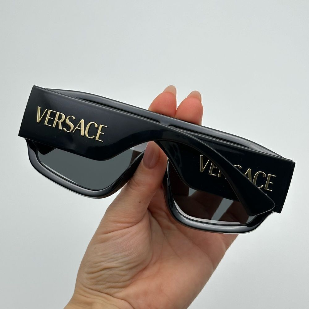 VERSACE Sunglasses VE4439 GB1/87 Black/Dark Grey Unisex NEW - Picture 11 of 14